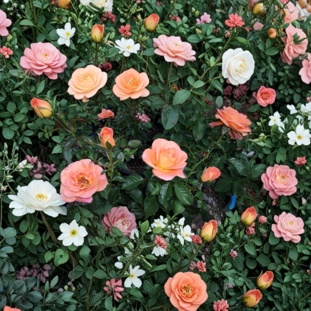 New Year Grandiflora Rose - 3 Gallon Live Plant with Vibrant Orange Blooms