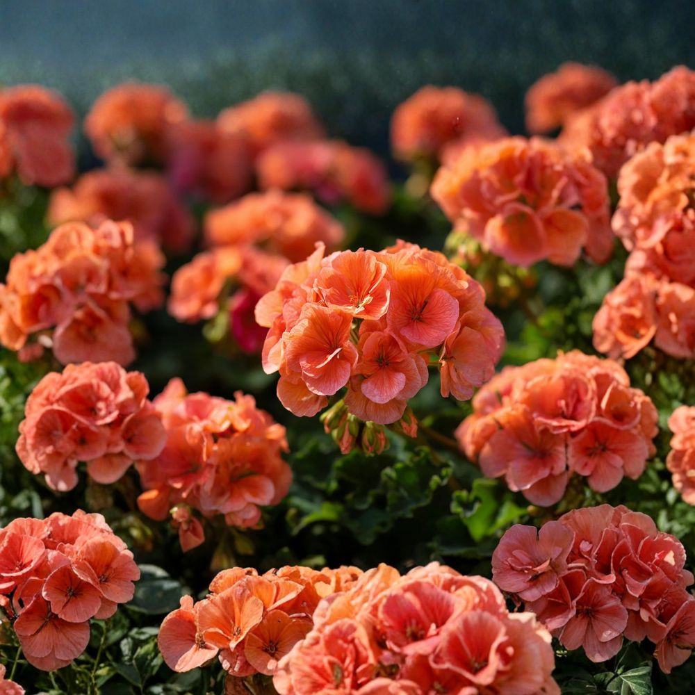 Maverick Orange Geranium Seeds - 10 F1 Hybrid Pelargonium Seeds for Bright Orange Blooms