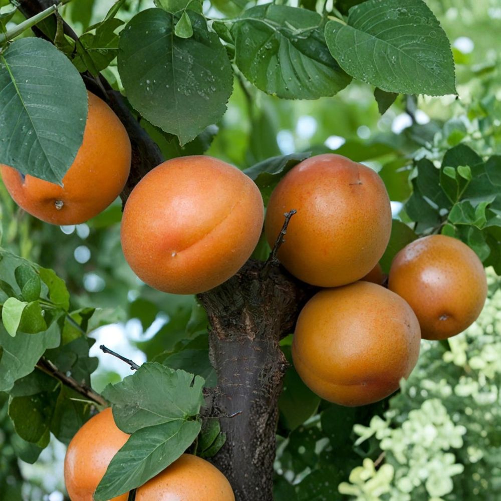 Tomcot Apricot Tree Bare Root – Early Harvest Sweet Apricot, Cold Hardy, 3 Feet Tall