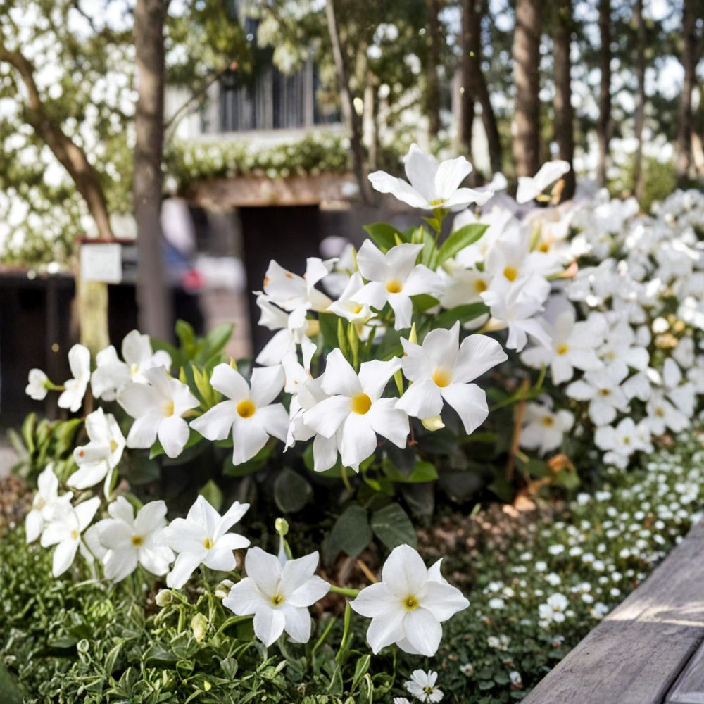Chilean Jasmine Seeds 5 Pack – Fragrant Mandevilla laxa Climbing Vine for Indoor & Outdoor Growing