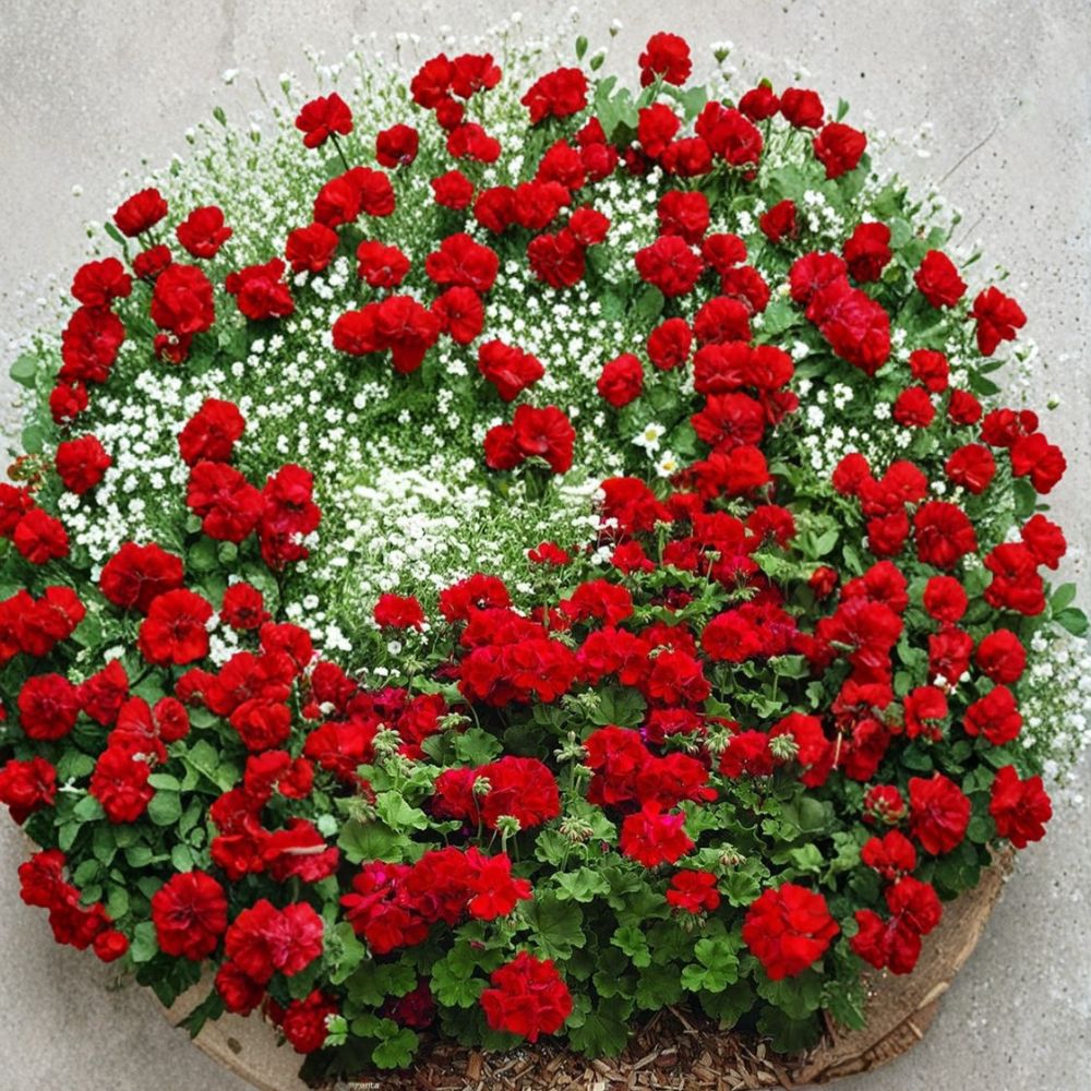 Mountie Red Ivy Geranium Cuttings – 8 Fresh Scarlet Red Pelargonium Cuttings for Rooting