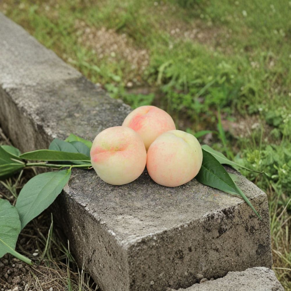 Fenghua Yulu Honey Peach Tree – Sweet Juicy Prunus persica Live Plant for Garden & Container Growing