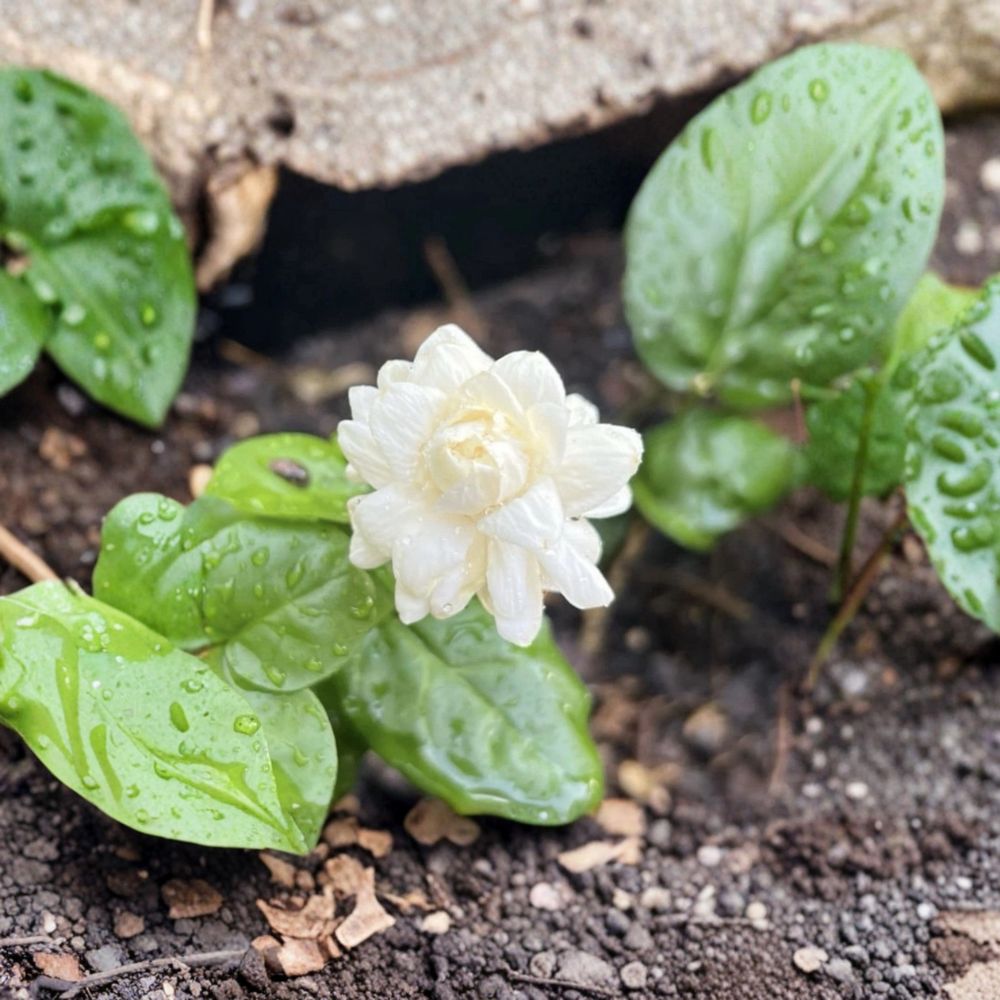 Arabian Jasmine ‘Grand Duke’ Live Plants – Fragrant Double White Flowers, Starter Plants 2-5 Inches