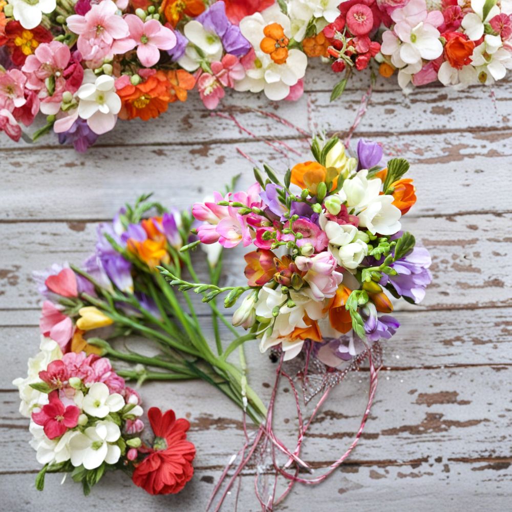 Freesia Bulbs Mix 10 Pack - Fragrant Pink, Blue, Yellow & Purple Freesia Refracta