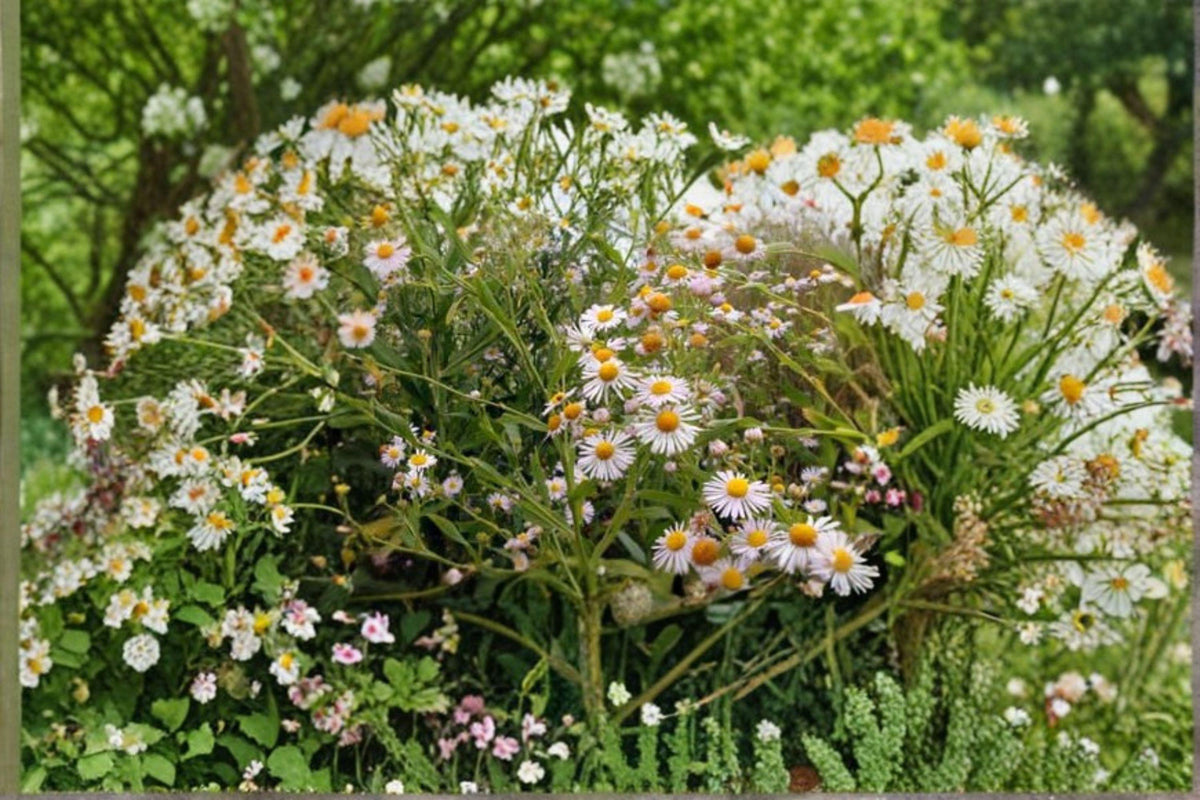 Decurrent False Aster Seeds - 500 Rare Native Perennial Seeds - Boltonia decurrens - Late-Season Bloomer & Pollinator Friendly