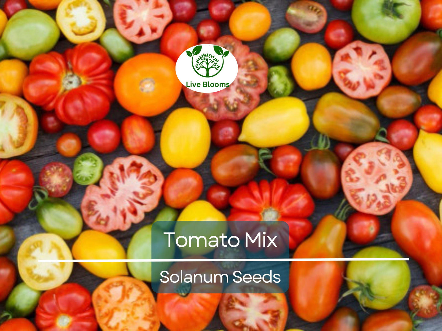 100 Heirloom Tomato Mix Seeds – Colorful Open-Pollinated Non-GMO Varieties for Garden & Container Growing
