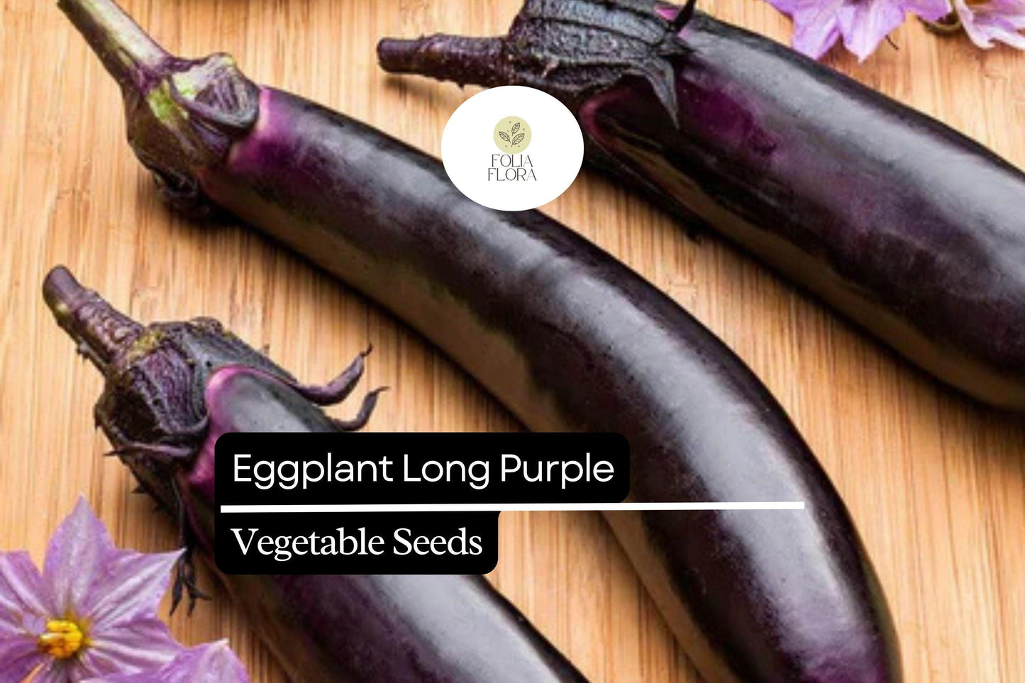 300mg Eggplant Long Purple Seeds Heirloom Variety | Tender, Mild Flavor, High-Yield Plants