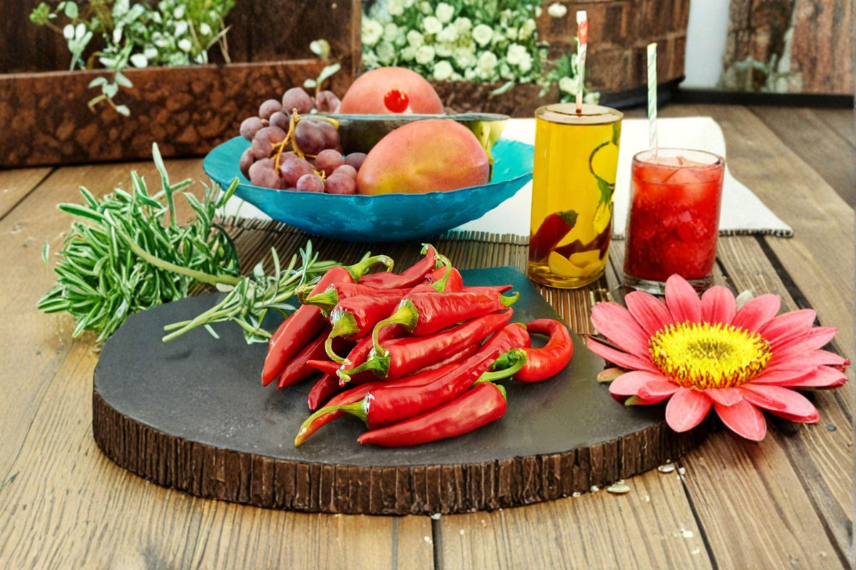 Sandia Hot Pepper Seeds | 25 Seeds | New Mexico Chili | Capsicum annuum | Ideal for Roasting & Drying | Hot Heat Variety