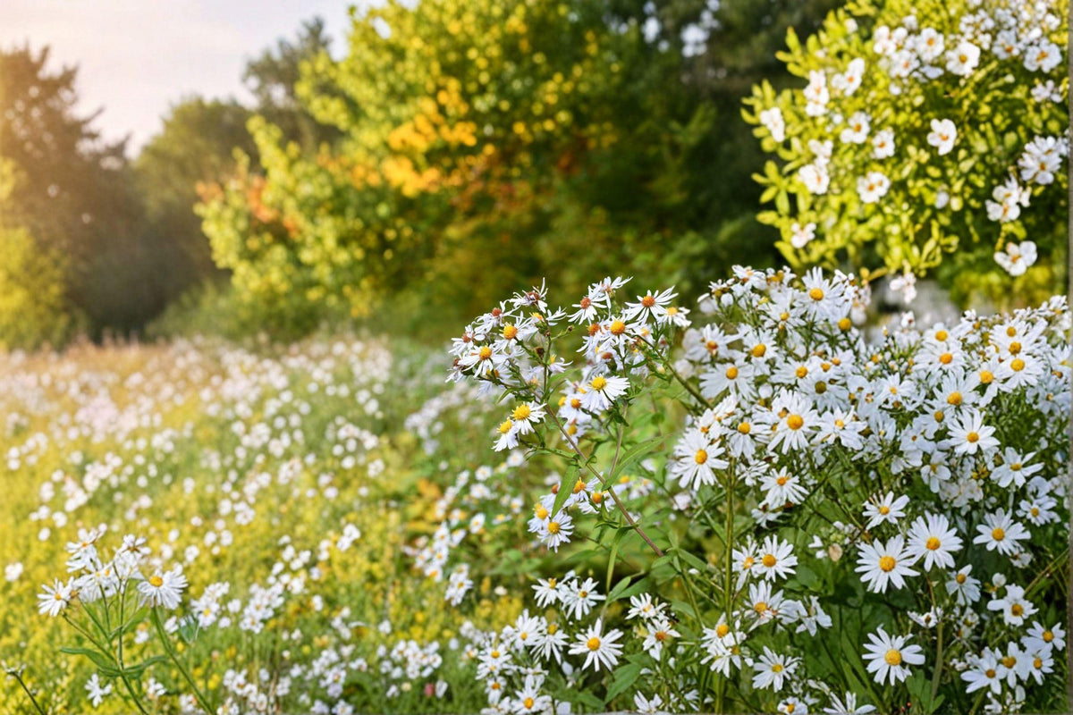 Crooked-stemmed Aster Seeds | 100 Seeds | Native Blue Wildflower | Symphyotrichum prenanthoides | Pollinator Garden Plant