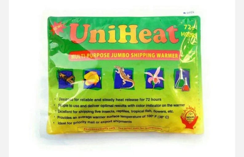 72 Hour Plant Shipping Heat Pack – UniHeat Cold Weather Protection for Sensitive Plants