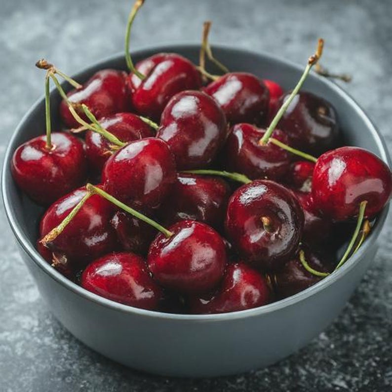 Sweet Cherry Tree Seedling 12-18 Inch Edible Fruit Prunus avium Live Plant for Gardeners