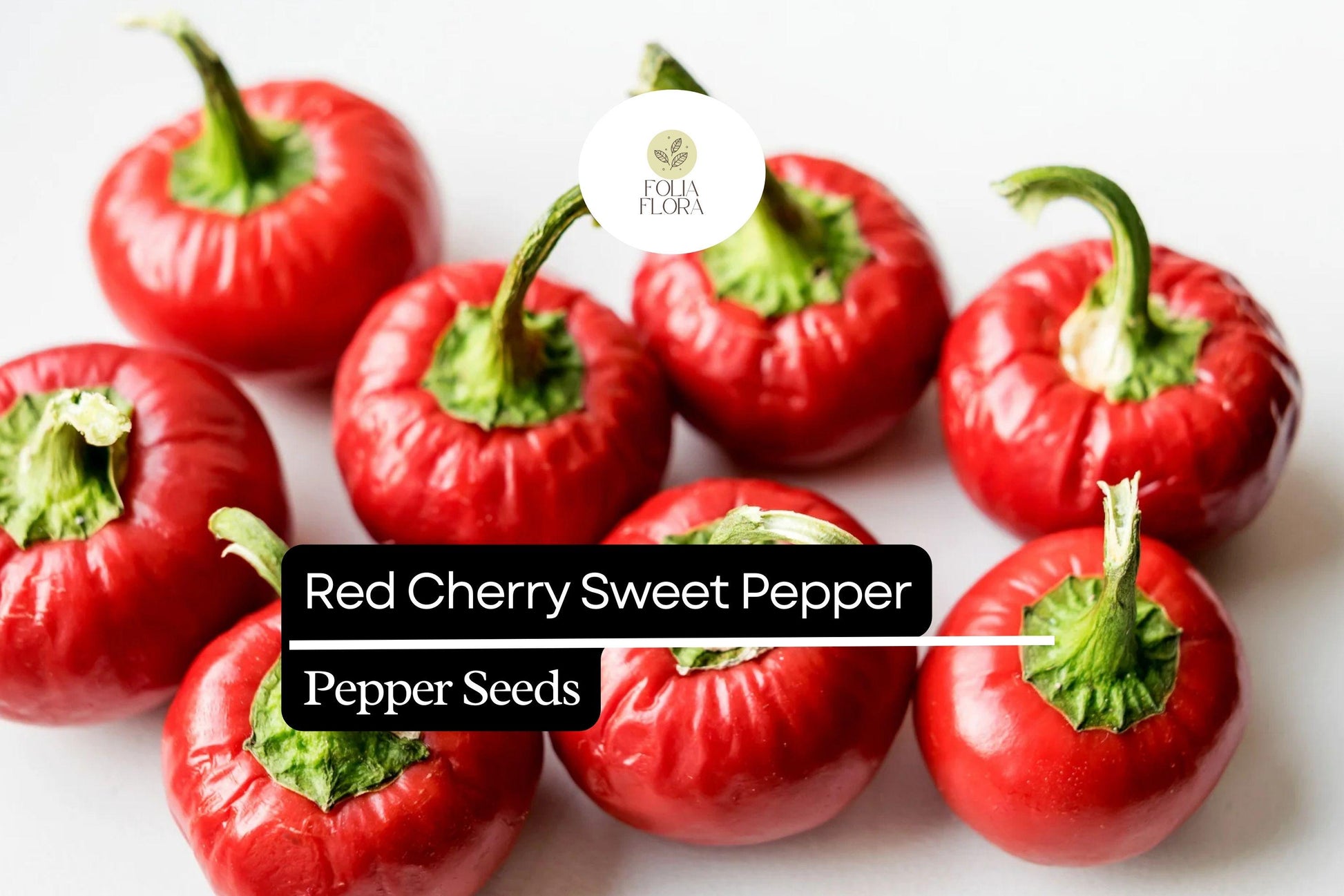 Red Cherry Sweet Pepper Seeds – Heirloom Capsicum Annuum, Non-GMO, Compact, Bright Red, for Pickling & Fresh Eating