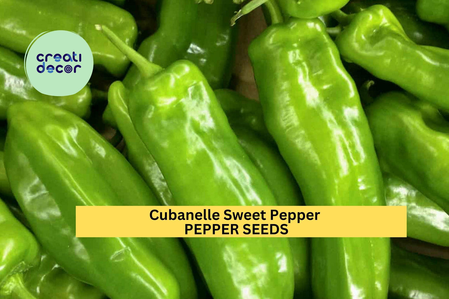 3pcs Cubanelle Sweet Pepper Seeds – Mild, Sweet Capsicum annuum for Frying, Stuffing & Salads, Full Sun Vegetable Garden Seeds