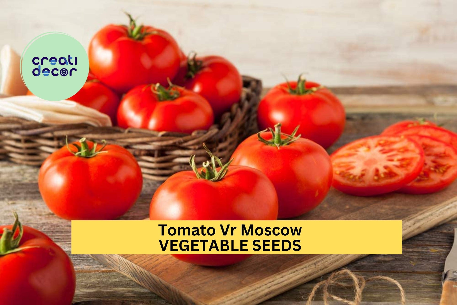 3pcs of Tomato VR Moscow Seeds – Early Heirloom, Cold Tolerant, Rich Flavor, Slicing & Salad Tomatoes, Solanum lycopersicum