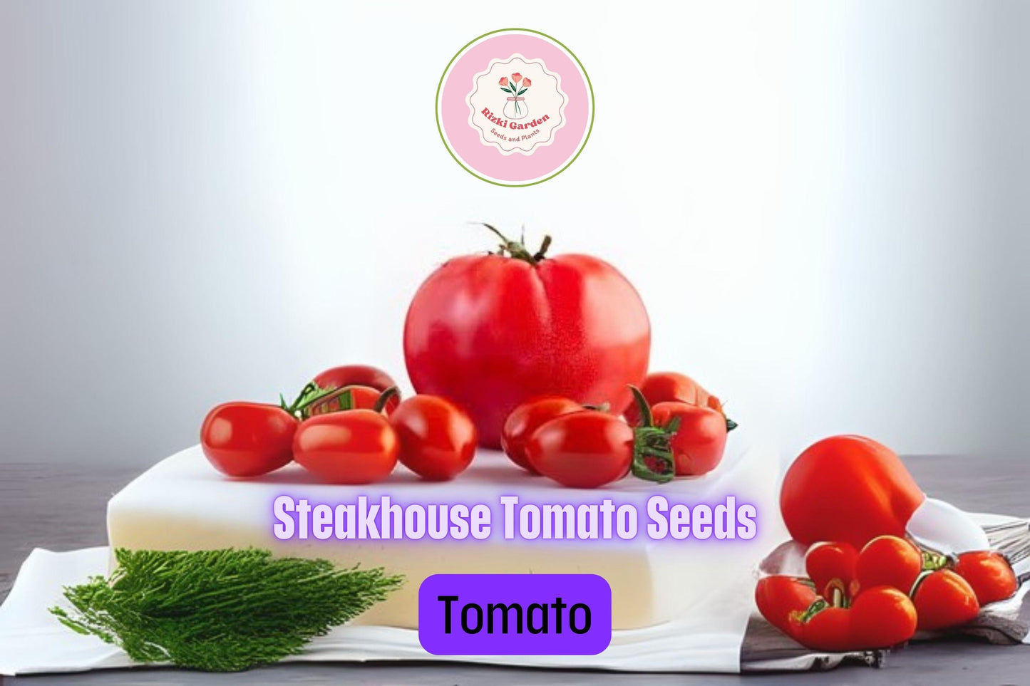 20+ Steakhouse Tomato Seeds | Giant Non-GMO Slicing & Grilling Tomatoes | Solanum lycopersicum Vegetable Seeds
