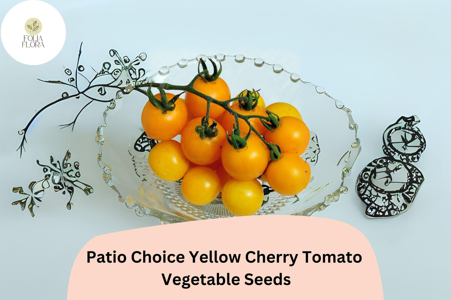 Yellow Cherry Tomato Seeds – 100 Pack, Heirloom, Compact Determinate, Solanum lycopersicum, Full Sun, Sweet & Bite-Sized
