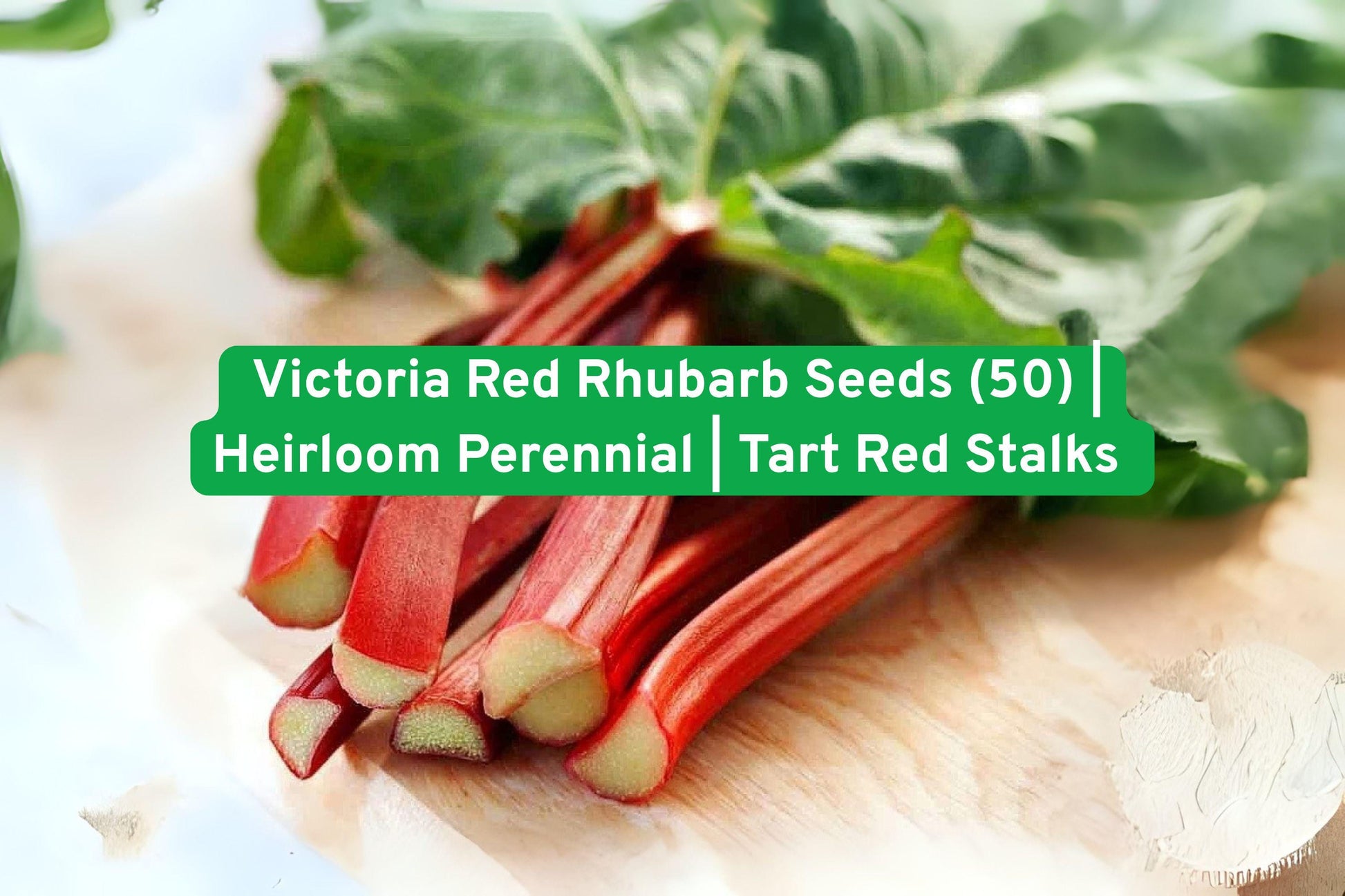 rhubarb seeds,Victoria Red Rhubarb,heirloom perennial,fruit garden seeds,tart stalks,seed for pies,non-GMO seeds,perennial vegetable,garden seed packets,red stalks plant,edible foliage seeds,home gardening supplies,seed starting kit