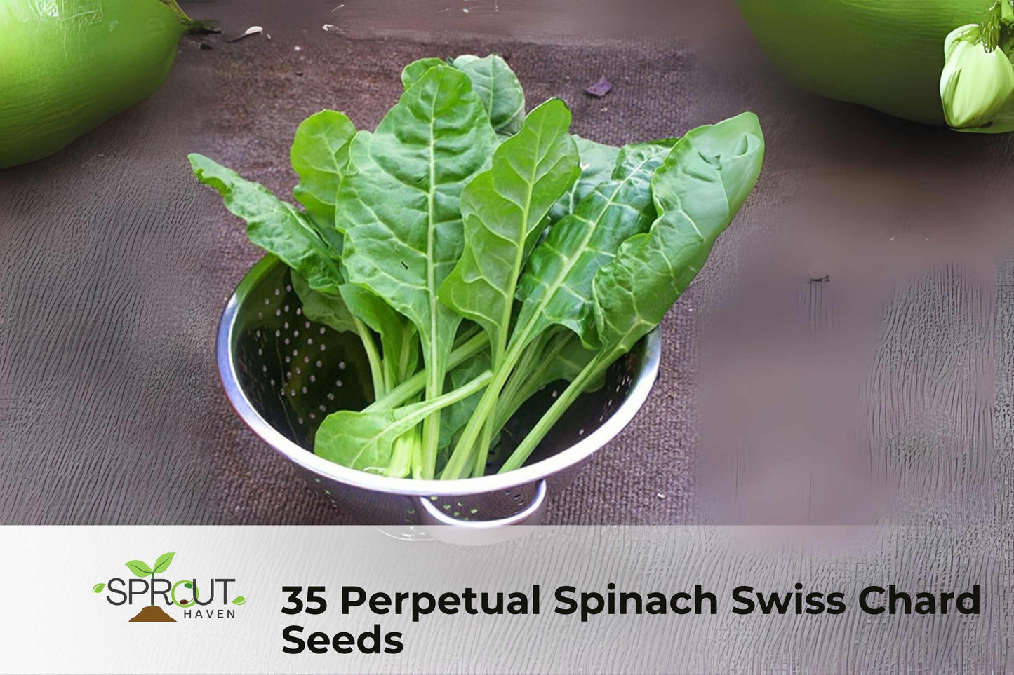 Perpetual Spinach Swiss Chard Seeds, Beta vulgaris subsp. cicla, Non-GMO, Leafy Greens for Salads & Cooking