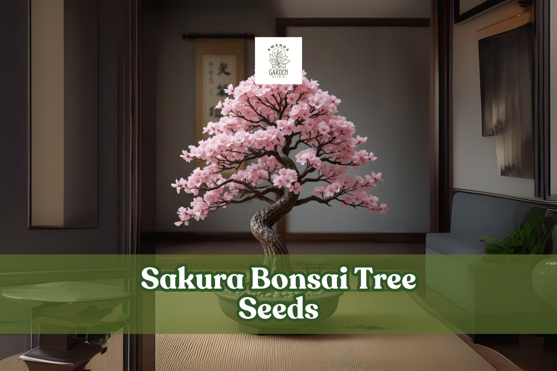 10 Sakura Bonsai Tree Seeds | Prunus serrulata | Japanese Cherry Blossom | Ornamental Flowering Tree Seeds
