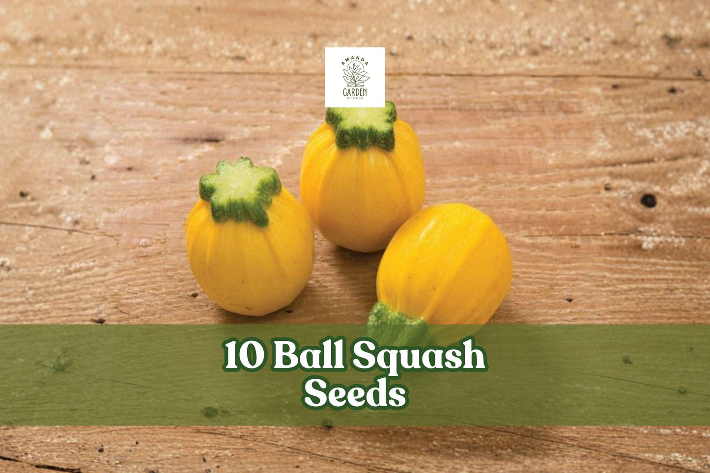 10 Ball Squash Seeds - Exotic Round Vegetable Seeds - Cucurbita spp. for Garden Beds & Outdoor Growing