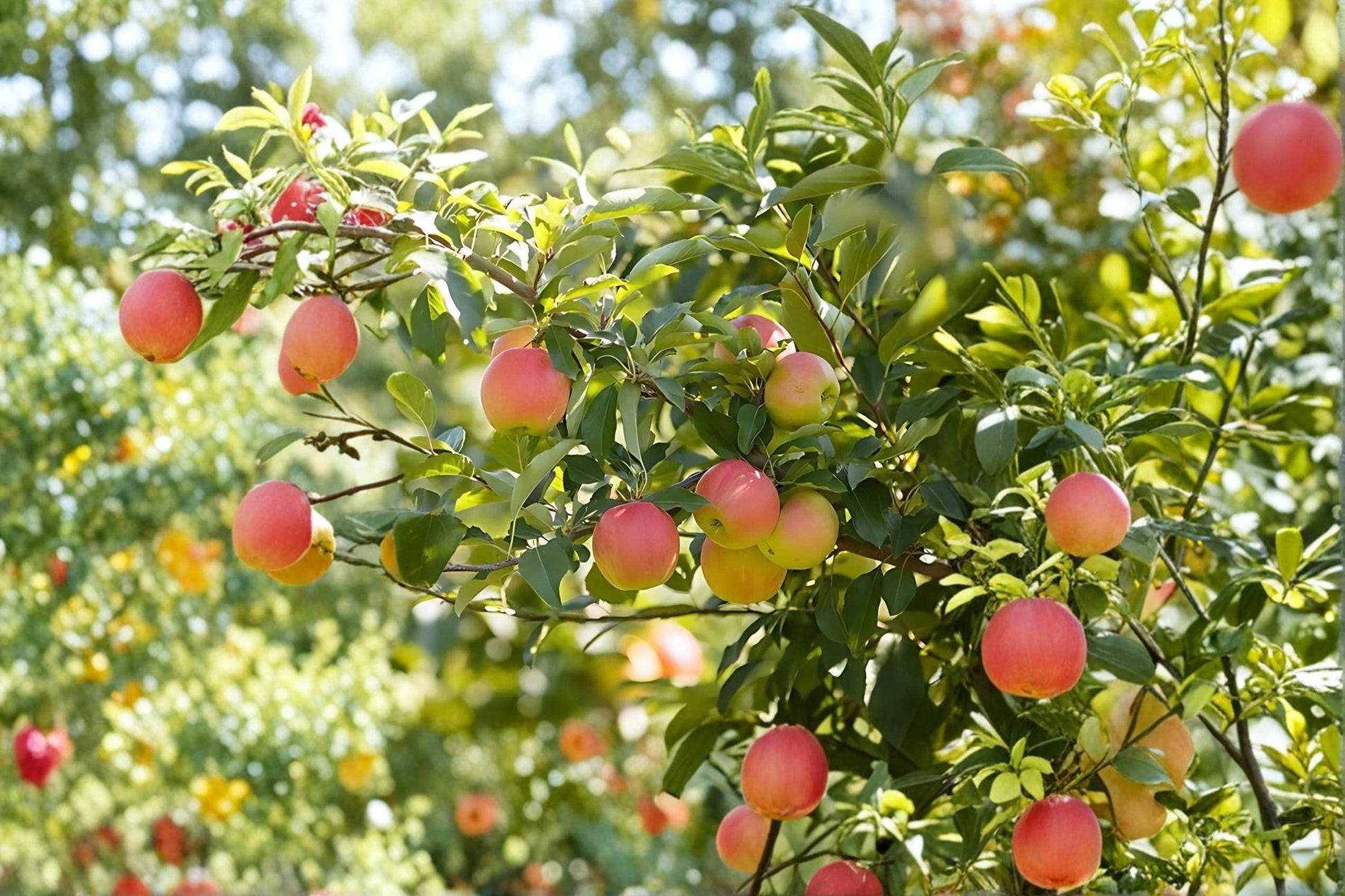 Fuji Apple Tree Live Plant - Bare Root Malus domestica 'Fuji' for Home Garden and Orchard