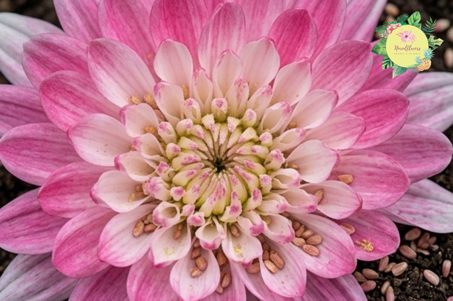 Pink Lace Mum Seeds – Chrysanthemum morifolium Annual Flower Seeds for Garden Beds & Containers (200+ Seeds)