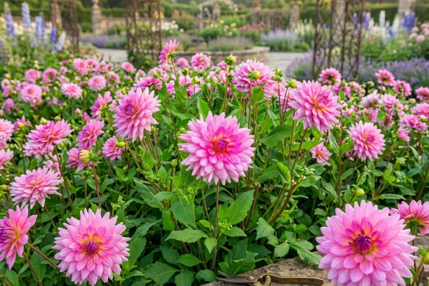 Dinnerplate Dahlia Bulb Tuber Clump - Hamari Gold - Golden Honey Flowers - Dahlia variabilis