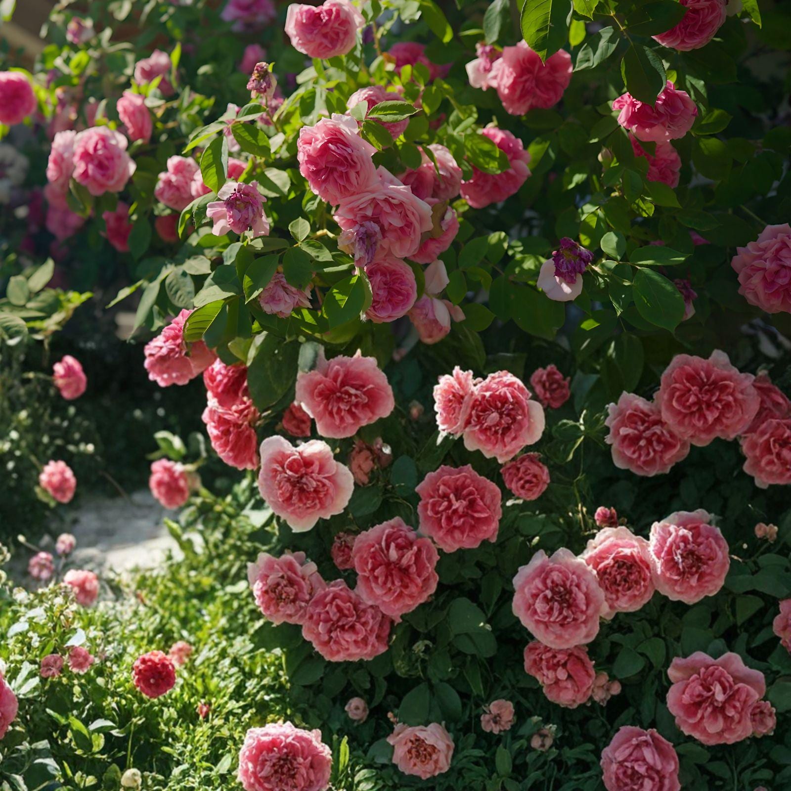 Heirloom Climbing Rose Cuttings – Pink Blooming Vines for Fences & Arbors | Rosa