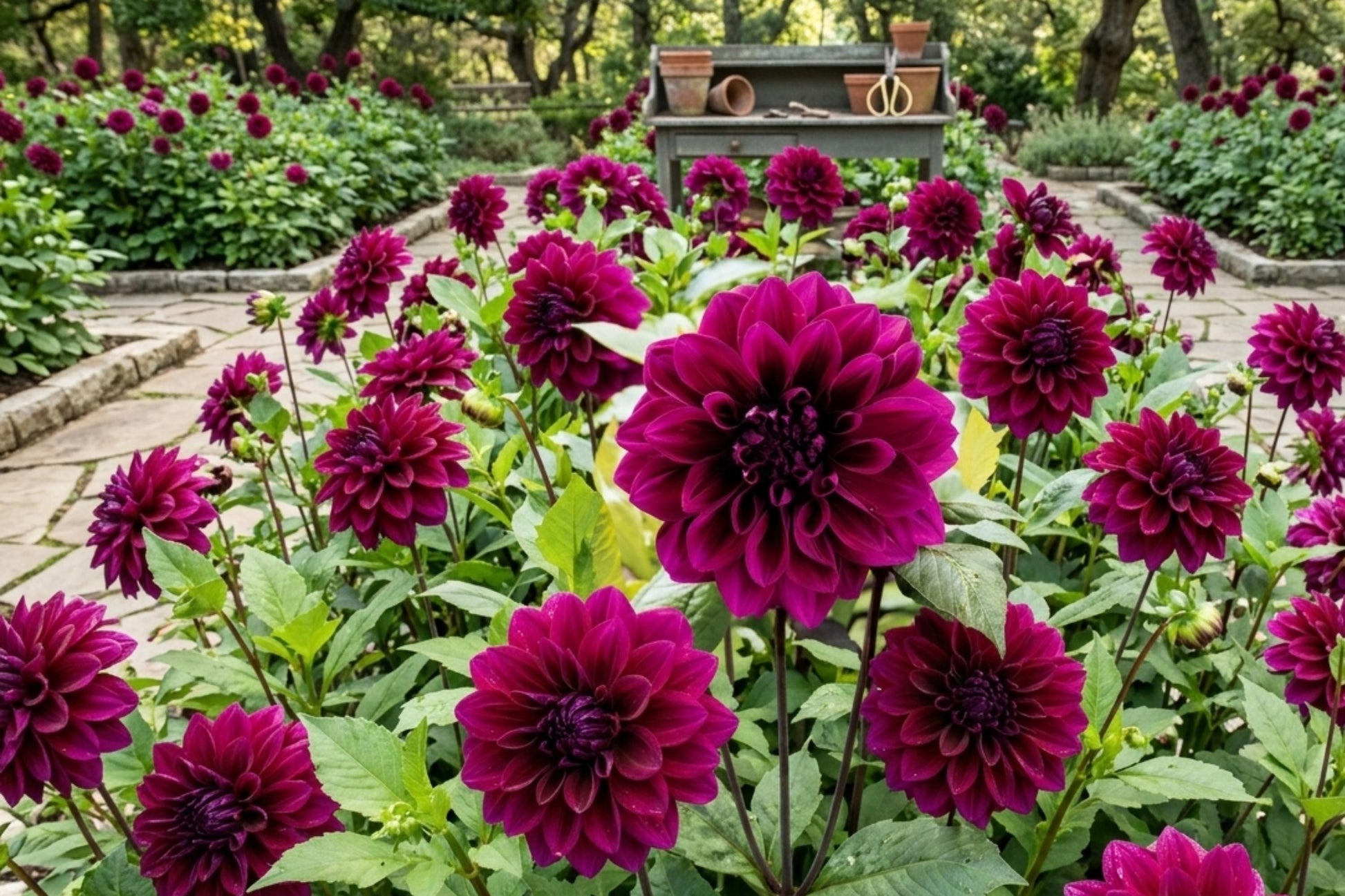 Dinner Plate Dahlia Bulb Clump Thomas Edison - Large Blooming Perennial Dahlia pinnata for Borders & Cut Flowers
