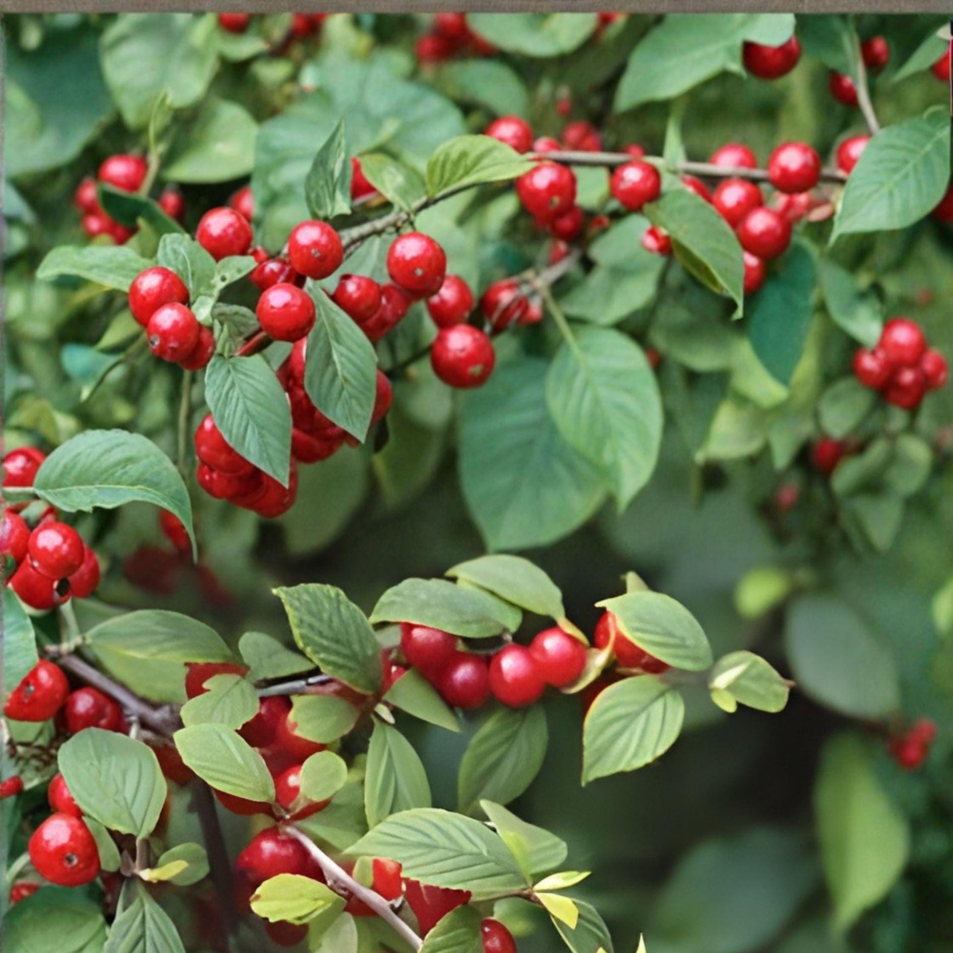 Nanking Cherry Seeds – Prunus tomentosa – Edible Fruit Shrub for Gardens & Hedgerows – Cold-Tolerant, Small Red Fruit, 10 Seeds