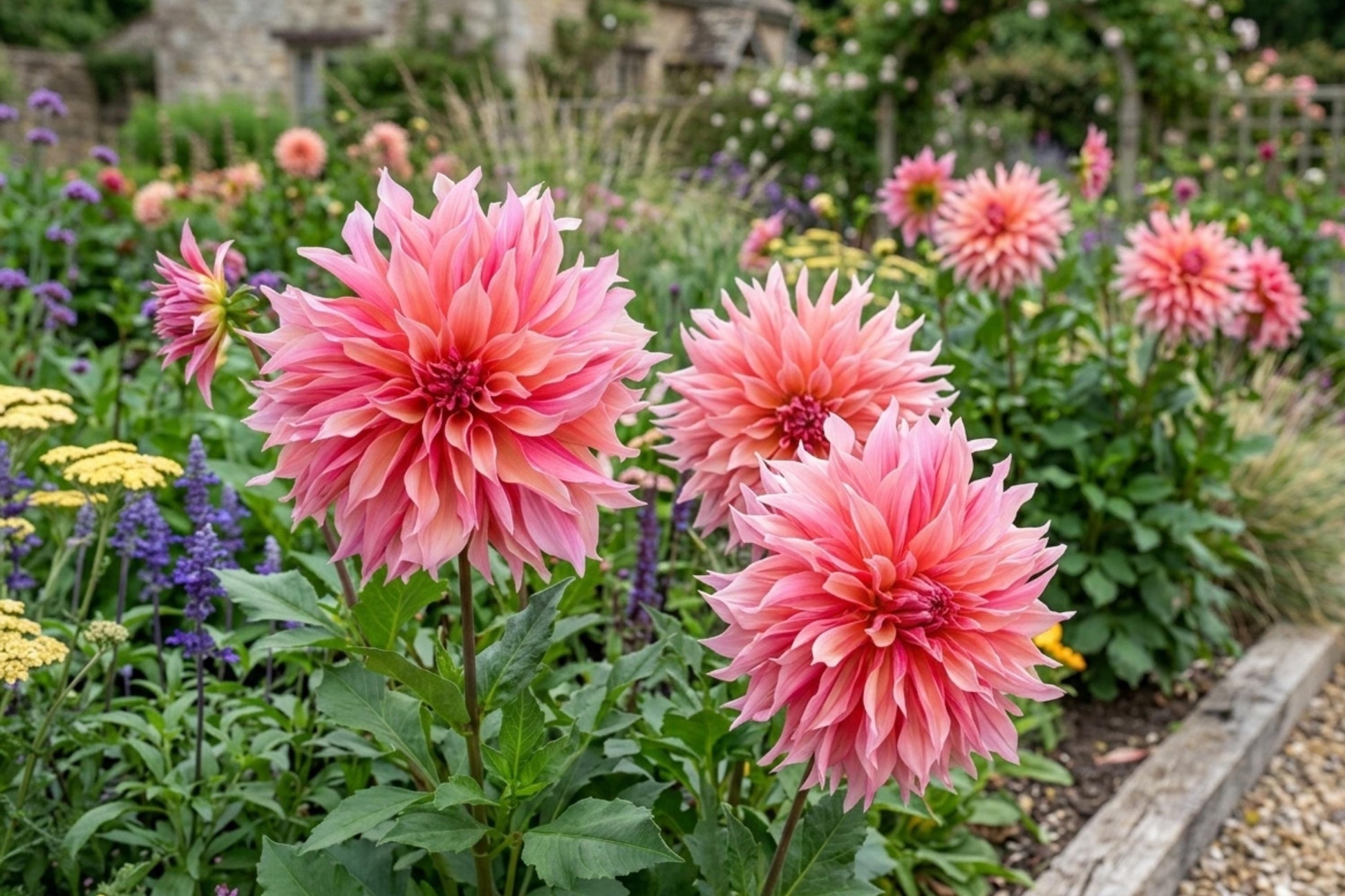 Dinnerplate Dahlia Bulb Tuber Clump Sun Explosion Large Flowers Perennial Dahlia pinnata
