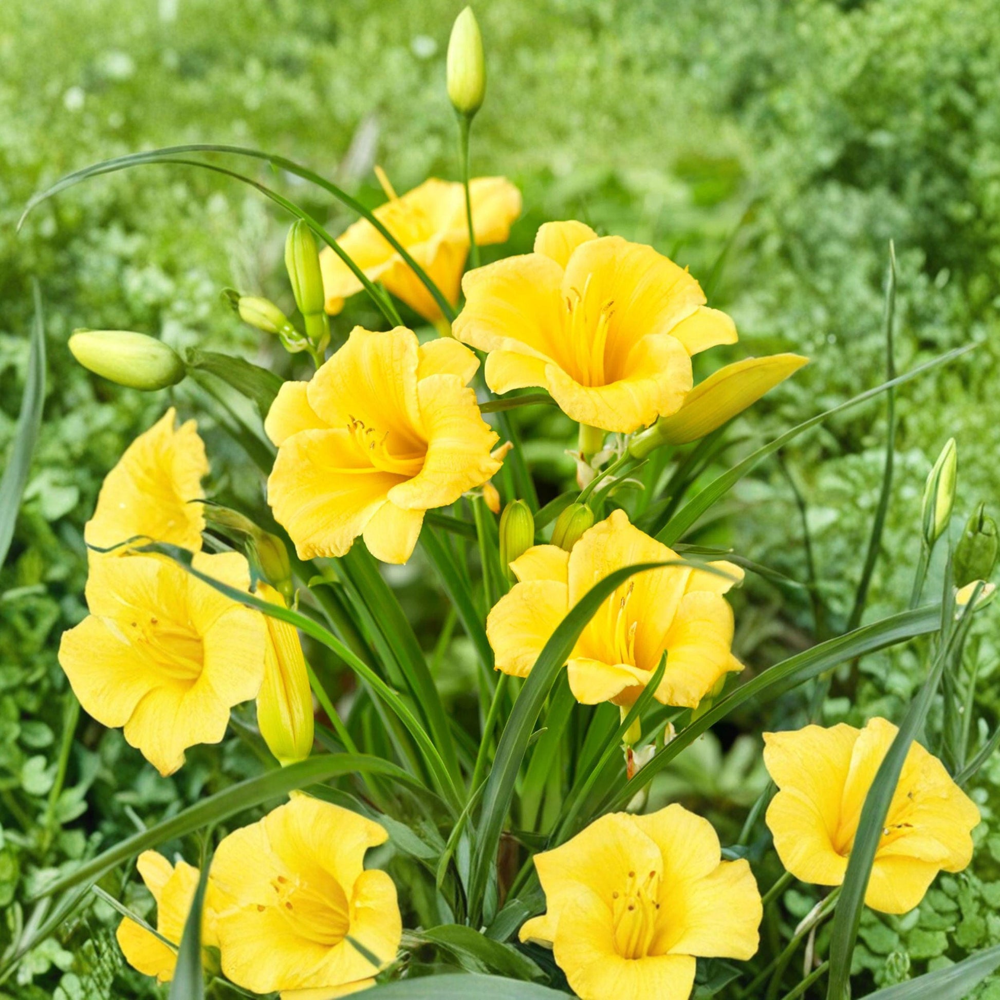 Stella de Oro Daylily Plant – Yellow Reblooming Perennial Starter, Hemerocallis for Garden, Borders & Containers