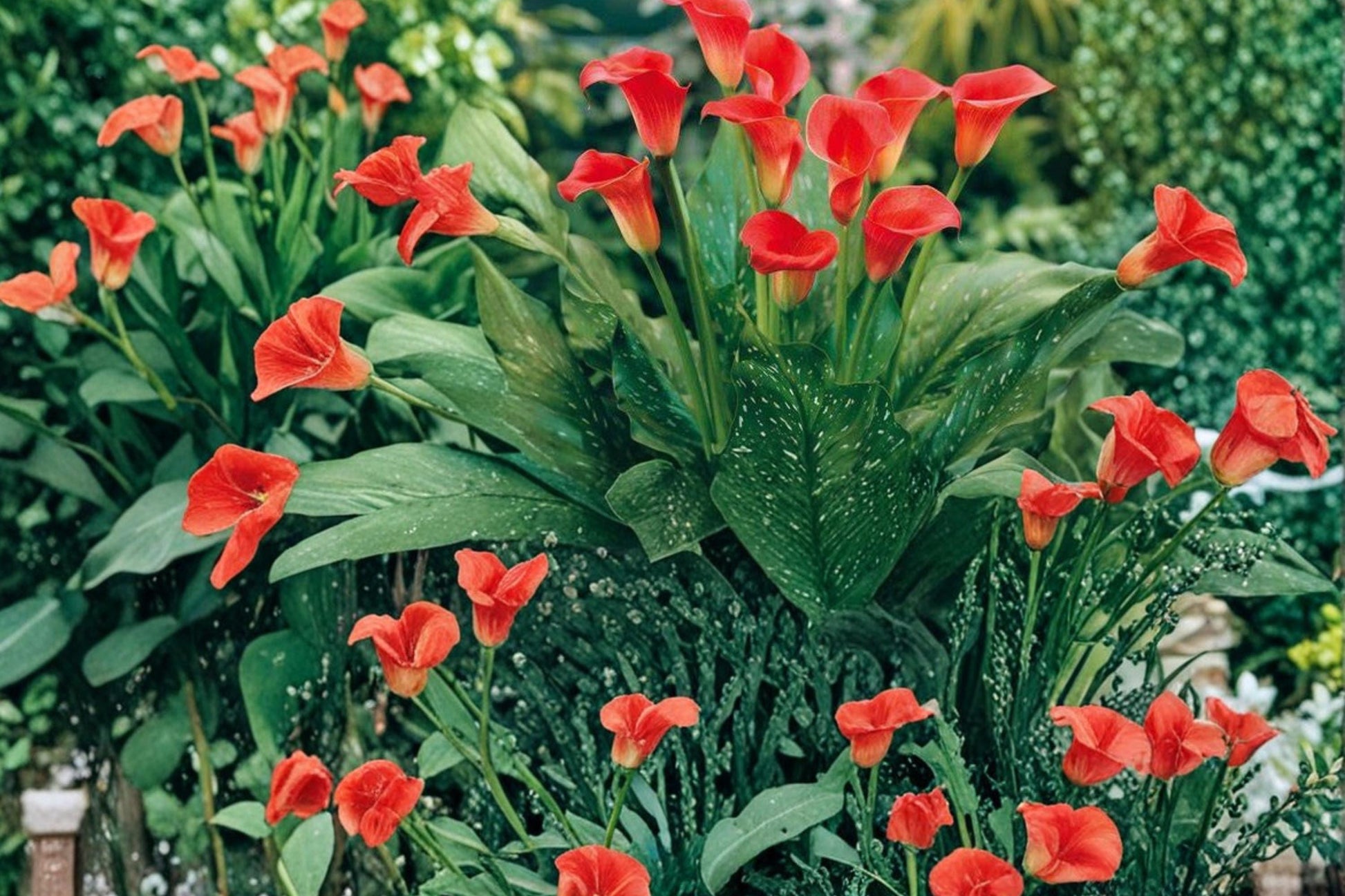 Majestic Red Calla Lily Bulbs – Zantedeschia, Deep Red Trumpet Flower, Perennial Garden and Container Plant