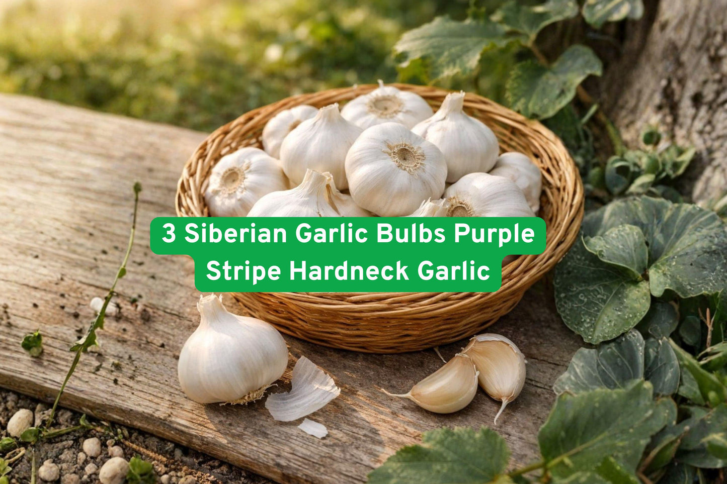 Siberian Garlic Bulbs, Purple Stripe Garlic, Hardneck Garlic Cloves, Cold Hardy Garlic, Edible Garden Garlic, Gourmet Garlic Bulbs, Heirloom Garlic Variety, Cooking Garlic Bulbs, Large Clove Garlic, Winter Hardy Garlic, Organic Garlic Bulbs, Beginner-Friendly Garlic, Flavorful Garlic Bulbs
