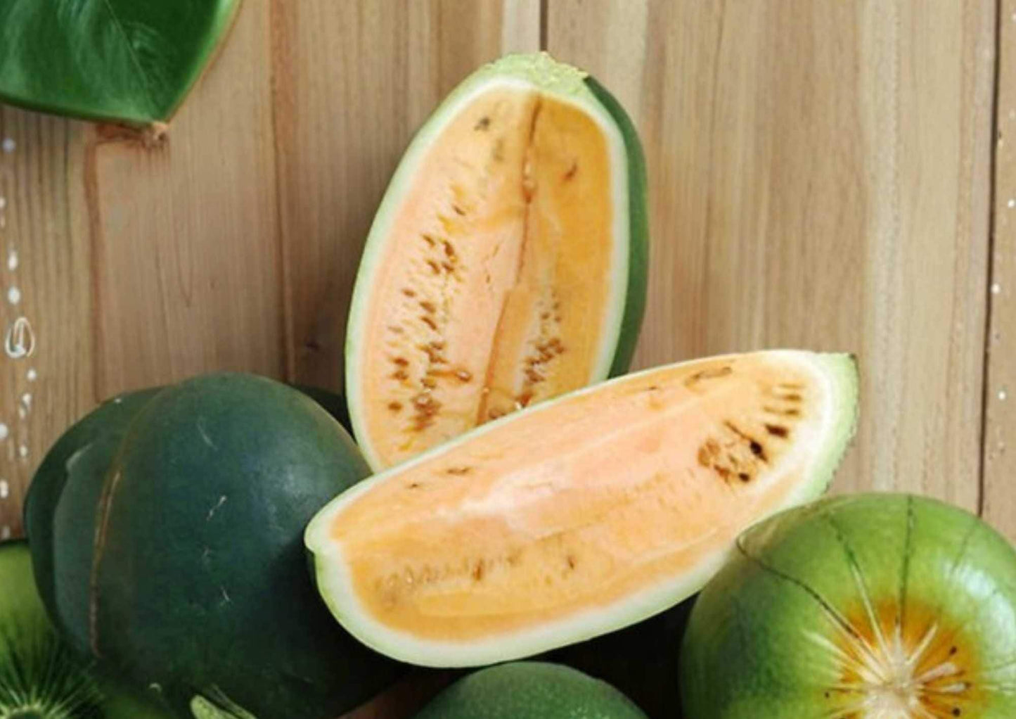 Golden Honey Watermelon Seeds – Heirloom Non-GMO Fruit Seeds for Garden Planting, Juicy Yellow Flesh, High Yield, Summer Melon