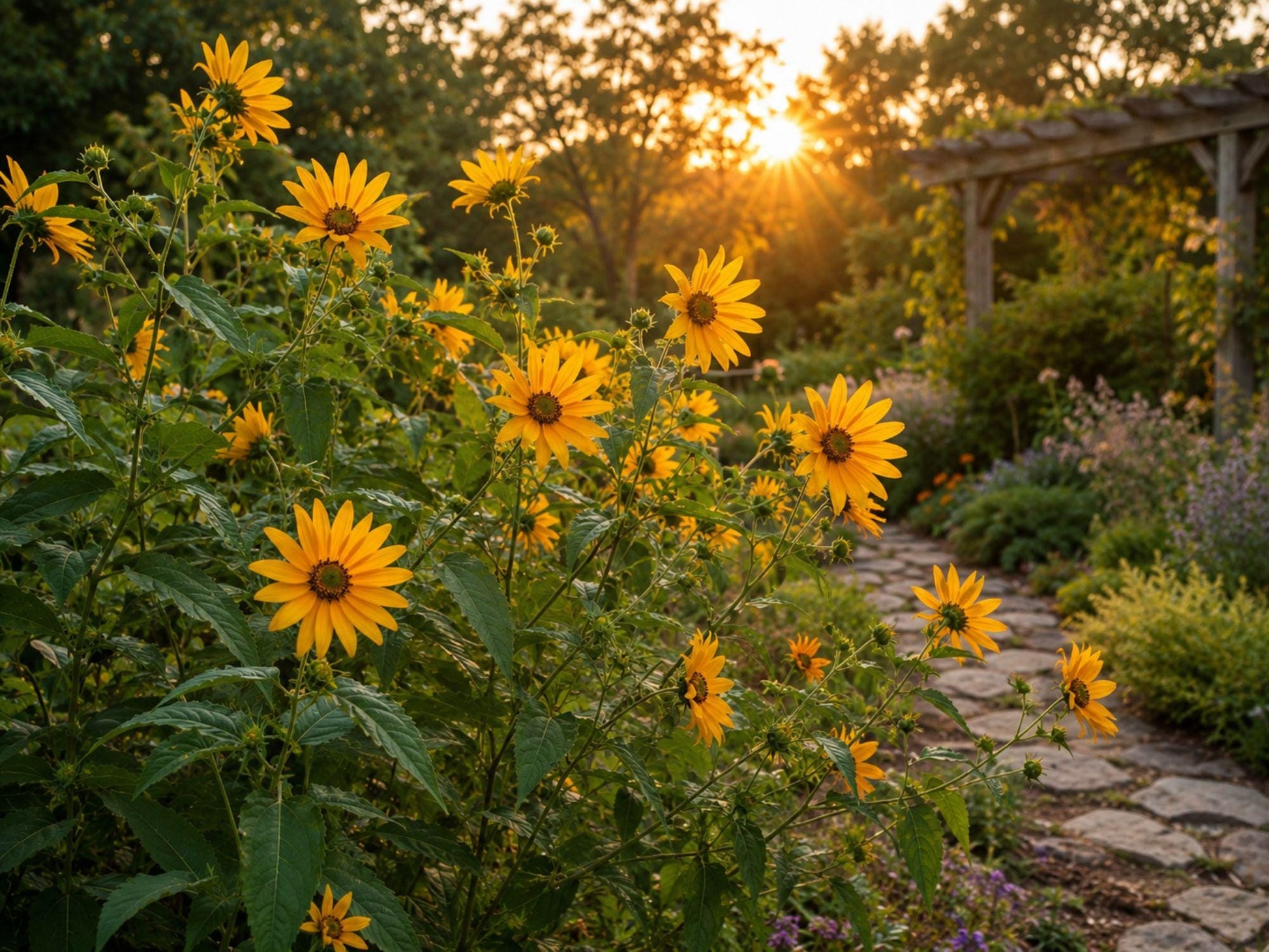 Maximilian Sunflower Seeds – Helianthus maximiliani Perennial Wildflower for Pollinator Gardens & Prairie Landscaping