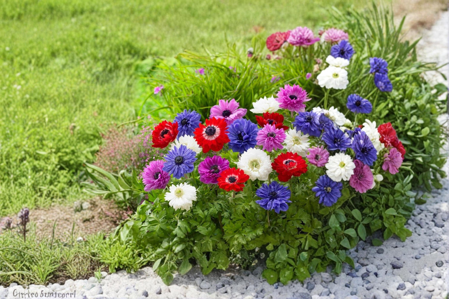 St Brigid Anemone Bulbs – Anemone coronaria Double Flower Mix, Spring-Flowering, Garden & Border Planting