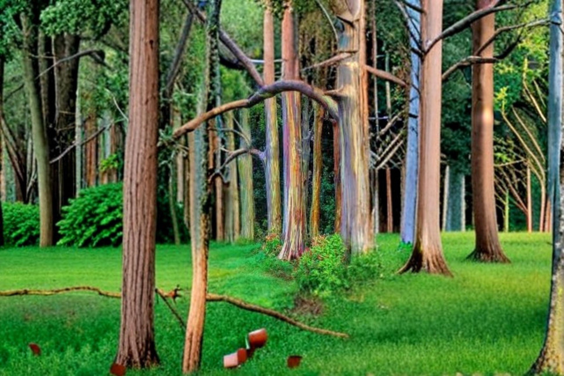 Rainbow Eucalyptus Seeds – Eucalyptus deglupta – Tropical Evergreen Tree with Multicolored Peeling Bark, Ornamental Landscape Plant