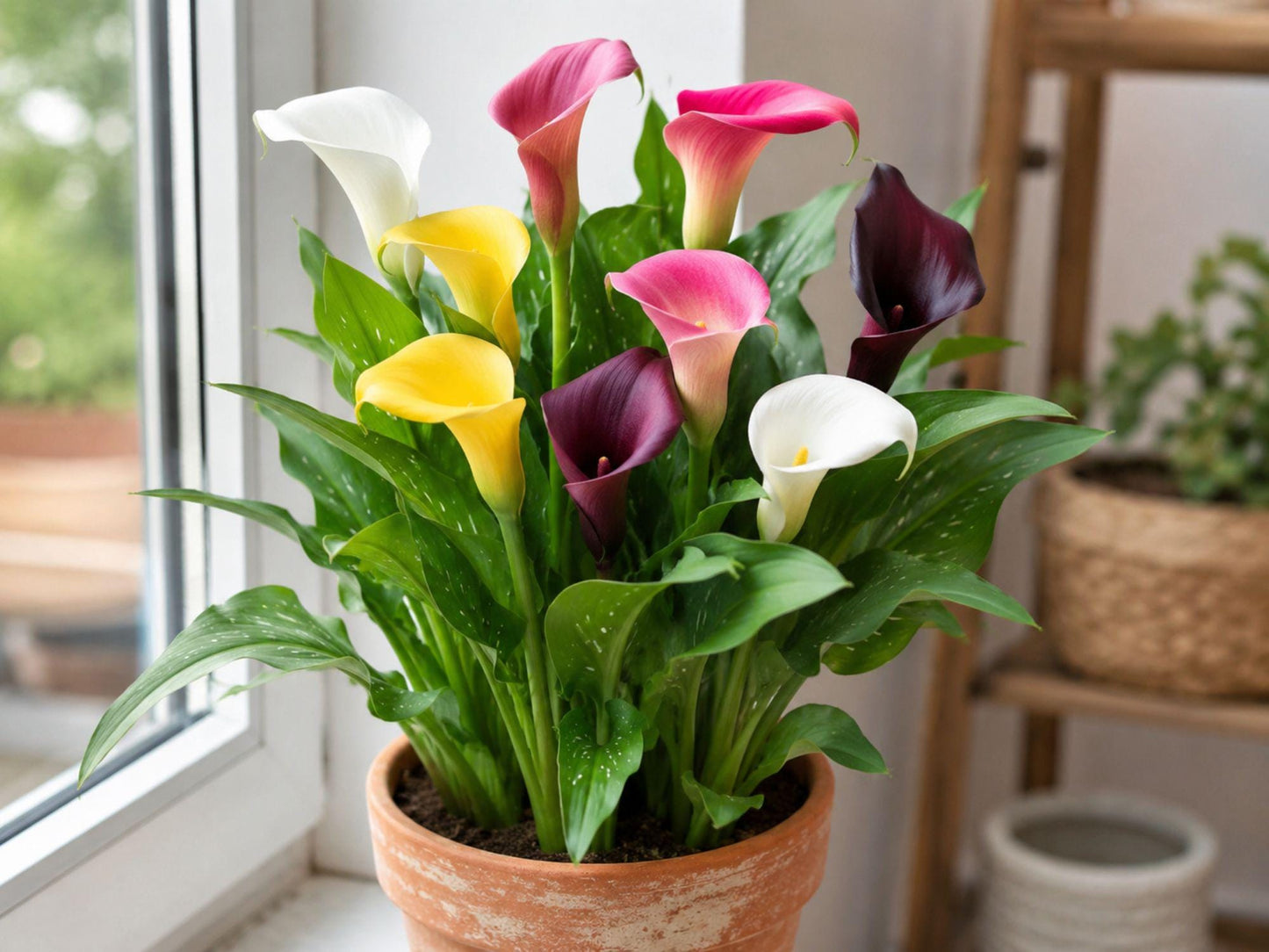 Mixed Color Calla Lily Bulbs for Planting – Zantedeschia aethiopica Flowering Bulbs for Garden & Containers