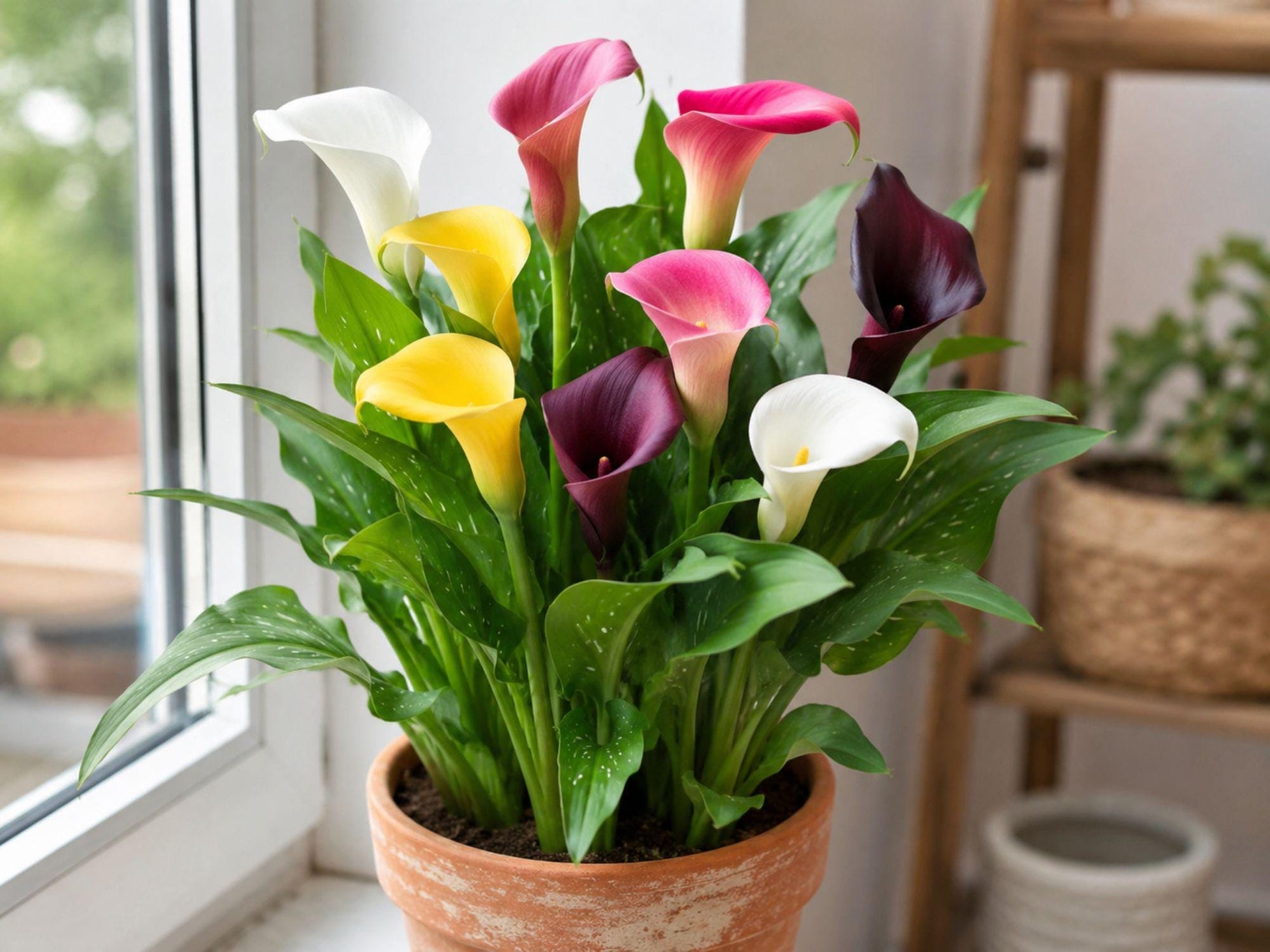 Mixed Color Calla Lily Bulbs for Planting – Zantedeschia aethiopica Flowering Bulbs for Garden & Containers