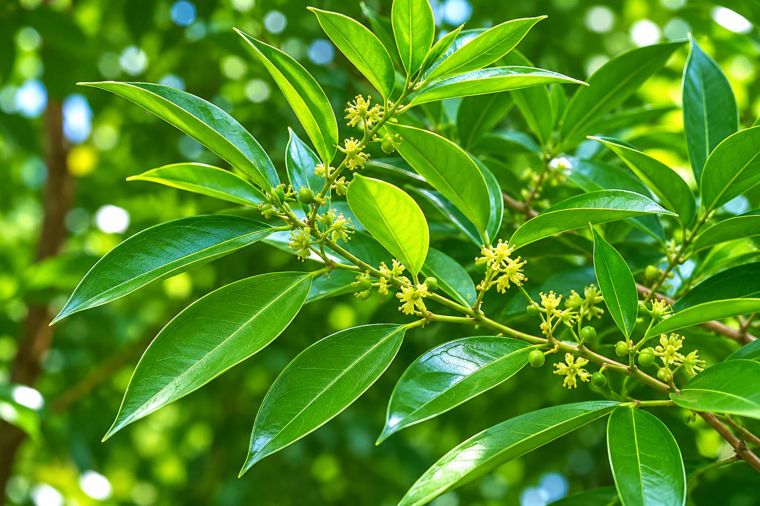 Snailseed Laurel Tree Live Plant - Tropical Shade Tree - 8-12 Inches - Cryptocarya alba - Easy Care Indoor Outdoor