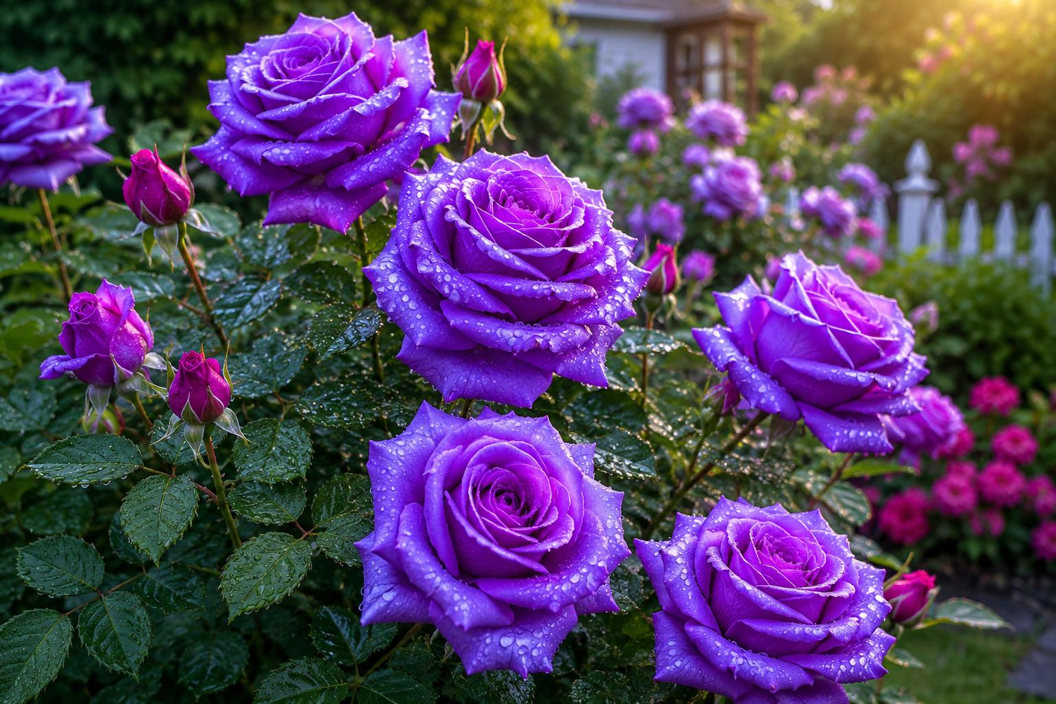 Rare Purple Rose Seeds - 20pcs for Garden, Easy Germination, Rosa spp., Vibrant Bloom, Attracts Pollinators