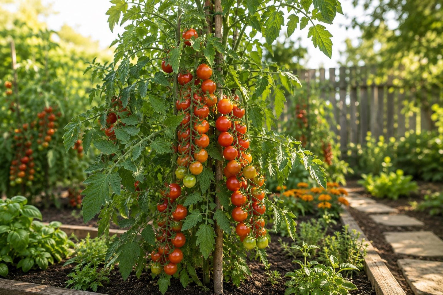 Waterfall Tomato Seeds 200pcs Heirloom Non-GMO High-Yield Solanum lycopersicum for Garden, Container, or Small Space Cultivation