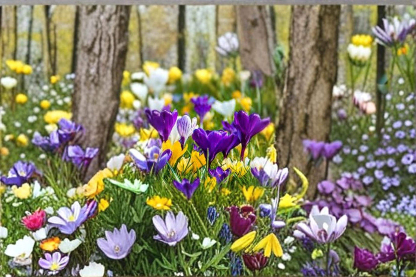 Mixed Crocus Bulbs 50 Pack – Large Flowering Spring Mix for Borders, Containers & Landscaping Crocus species