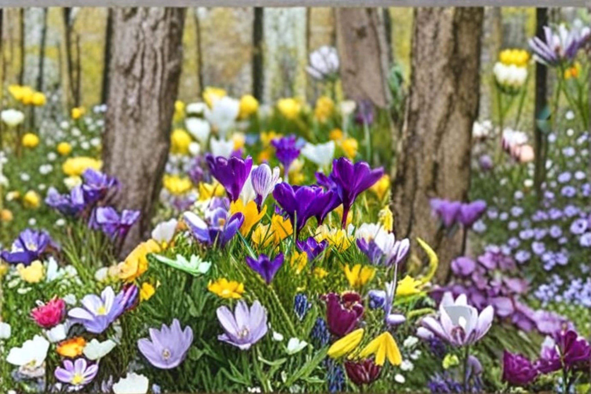 Mixed Crocus Bulbs 50 Pack – Large Flowering Spring Mix for Borders, Containers & Landscaping Crocus species