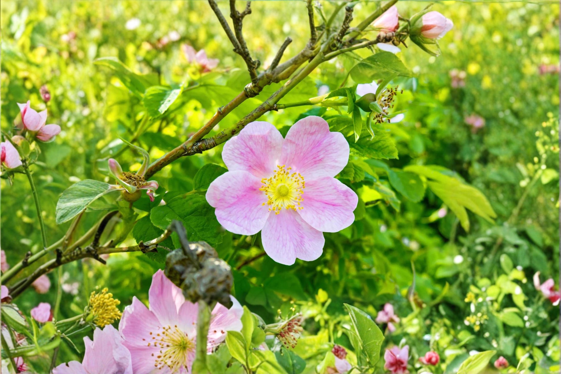 Woods Rose Seeds Rosa woodsii Wild Rose Shrub Native Pink Flowering Plant for Gardens & Landscaping