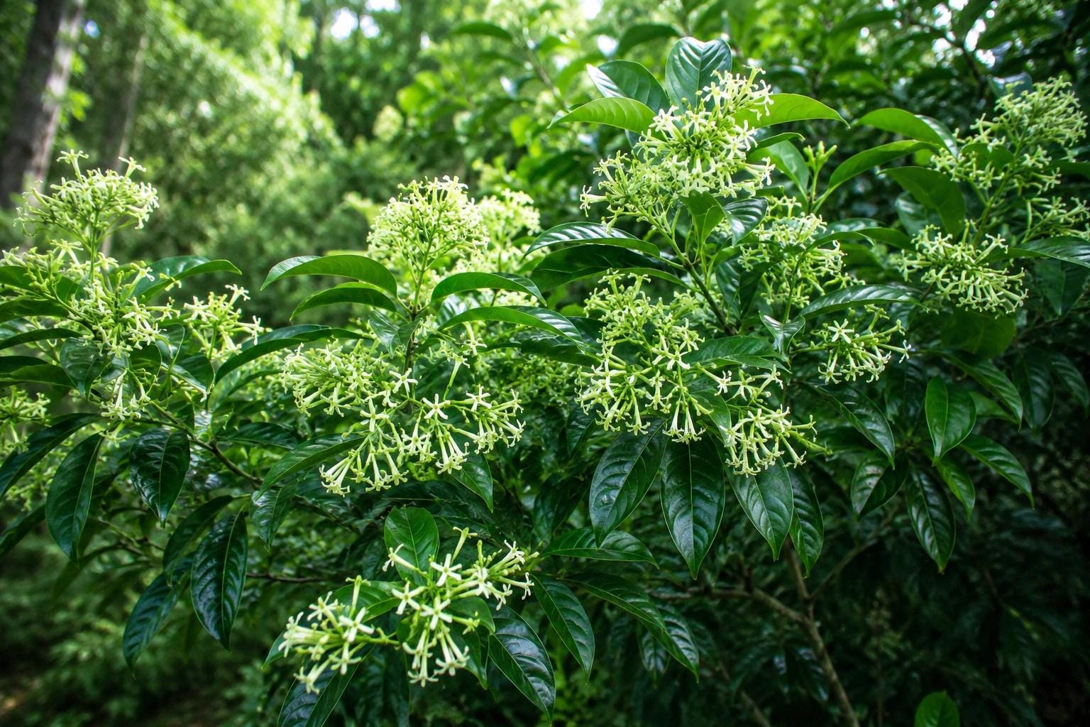 Night Blooming Jasmine Live Plant – Fragrant Cestrum Nocturnum in 4-Inch Pot for Indoor/Outdoor Gardens
