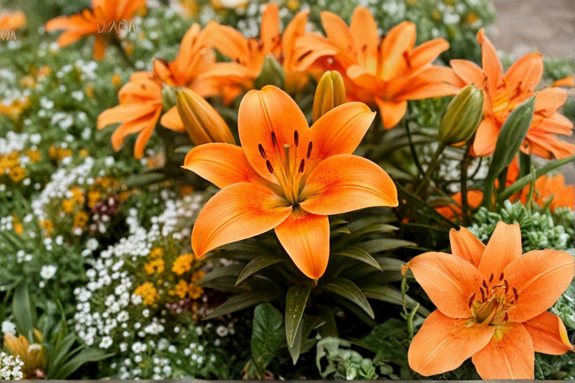 Surfside Orange Lily Bulbs – Asiatic Lily Bright Orange Flowers, Perennial Garden Bulbs for Borders, Beds & Containers | Lilium asiatica