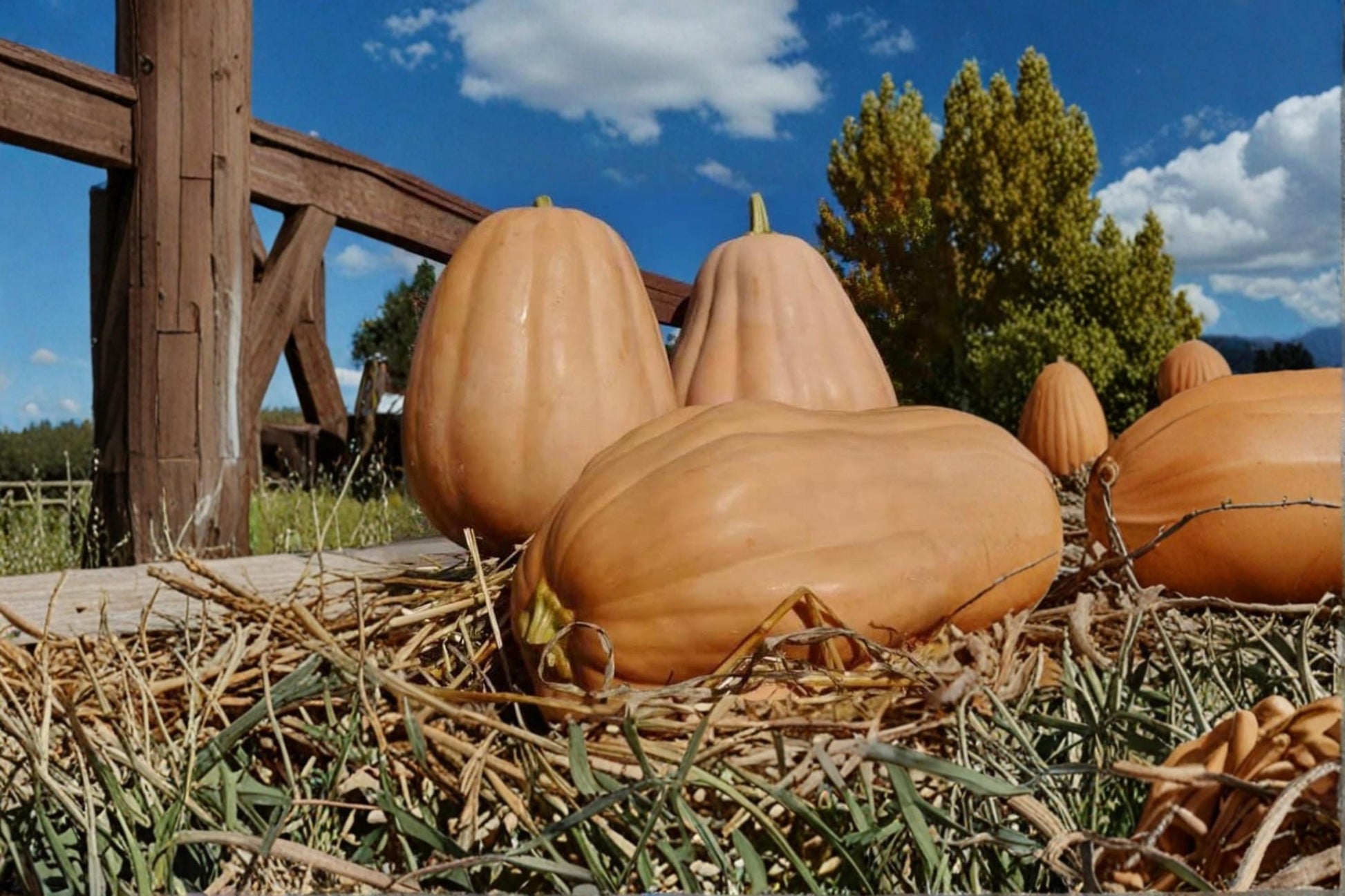Autumn Buckskin Pumpkin Seeds – Cucurbita maxima, Large Ornamental Brown Pumpkin for Fall Garden and Harvest Decor