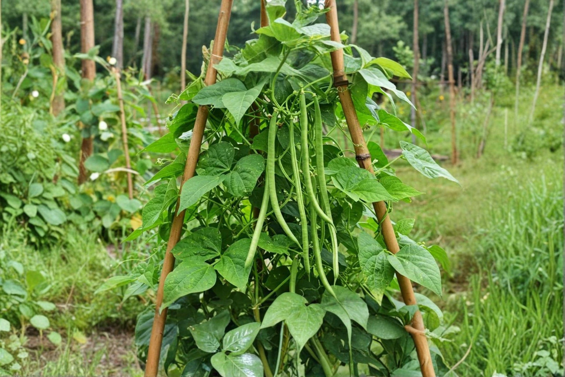 Asian Long Bean Seeds – Vigna unguiculata subsp. sesquipedalis, Climbing Vegetable Vine, Green Pods, 30 Seeds